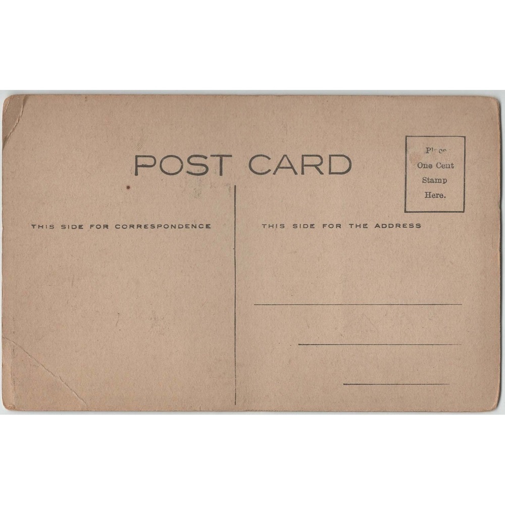 Antique 1901-1907 Undivided Back Postcard Woman Hat A Few Lines From - Picture 2 of 2